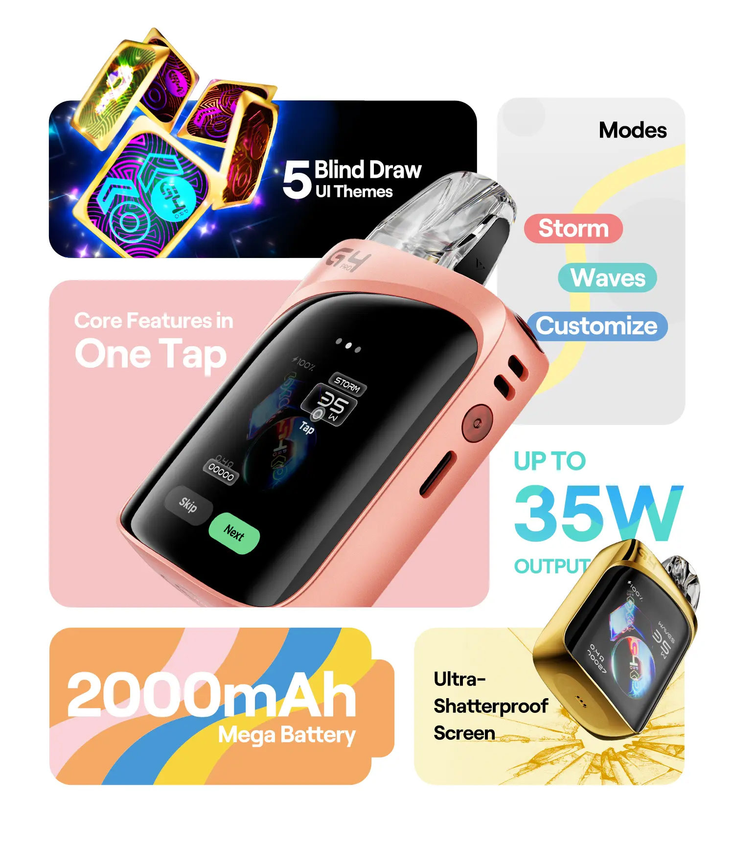 پاد یوول کالیبرن جی 4 پرو کوکو | Uwell Caliburn G4 Pro KOKO Pod