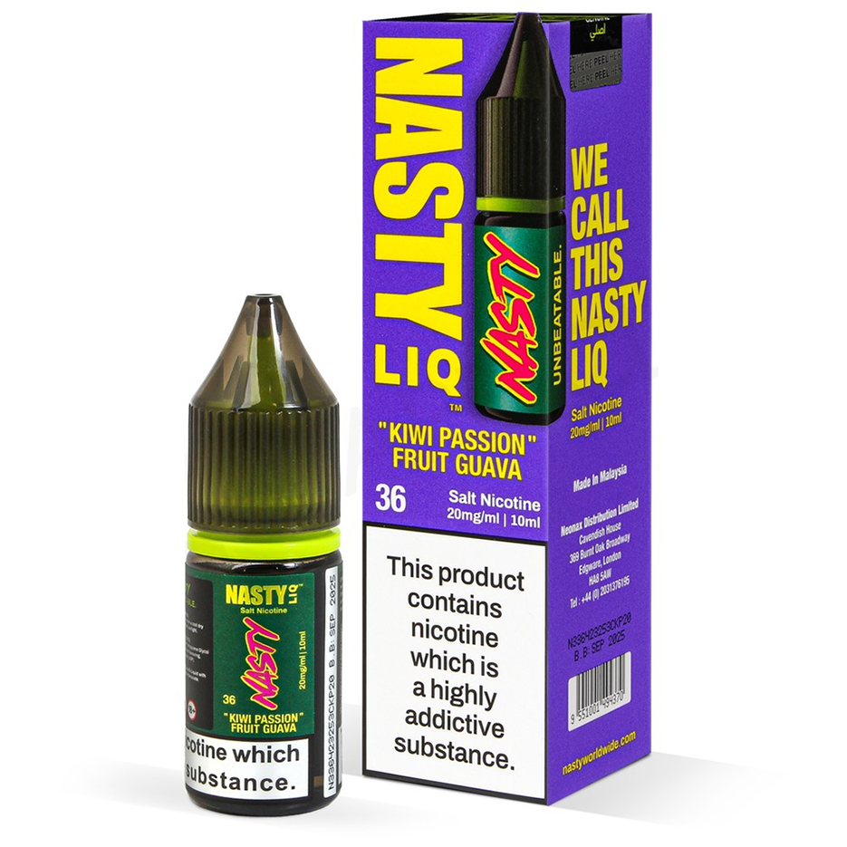 سالت کیوی پشن فروت گوآوا نستی Nasty Kiwi Passion Fruit Guava